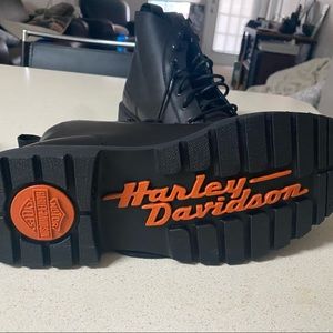 Harley Davidson Black Ankle Boots
